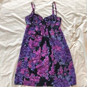 Floral dress with adjustable straps